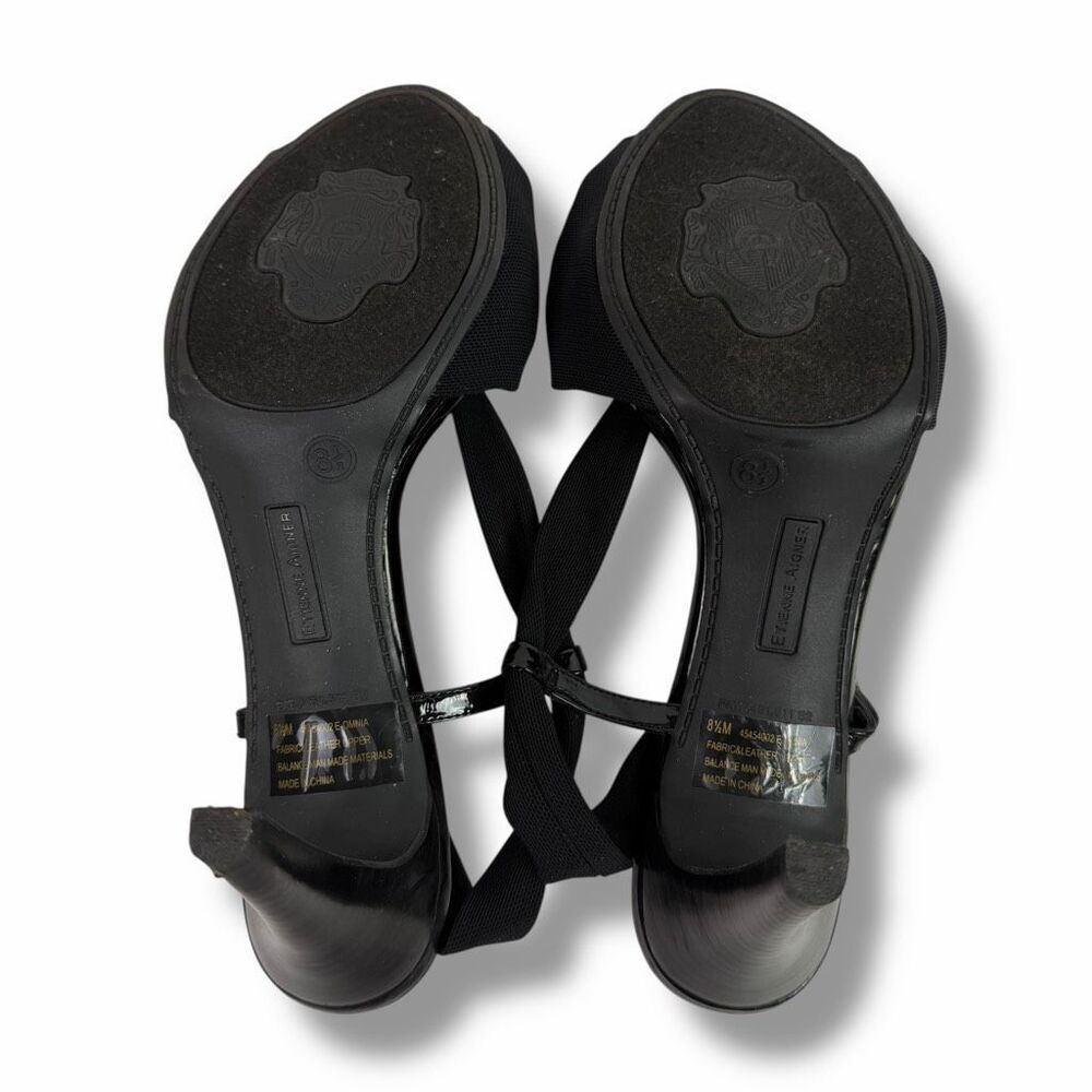 Etienne Aigner 8.5 Black Omnia Heels - Picture 6 of 10
